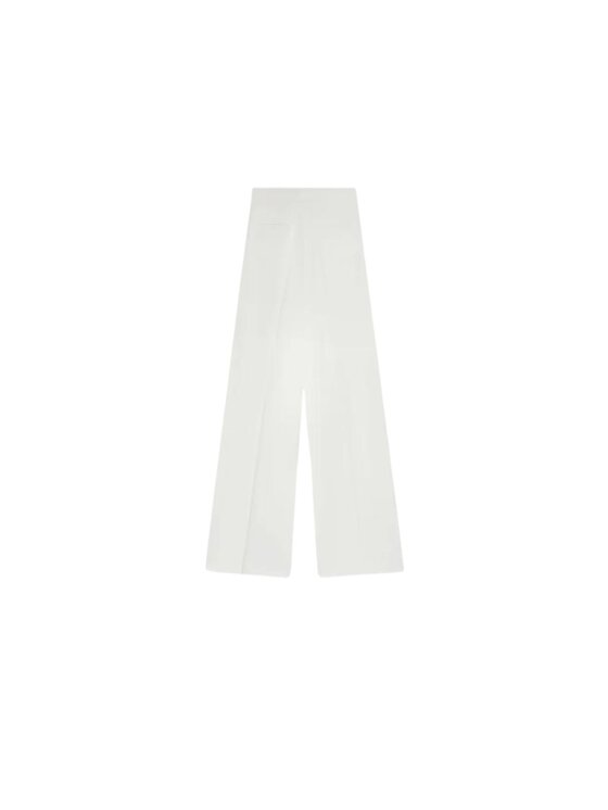 PINKO PINKO Παντελόνι γυναικείο Pantalone donna pergamino crepe Λευκό Regular Fit