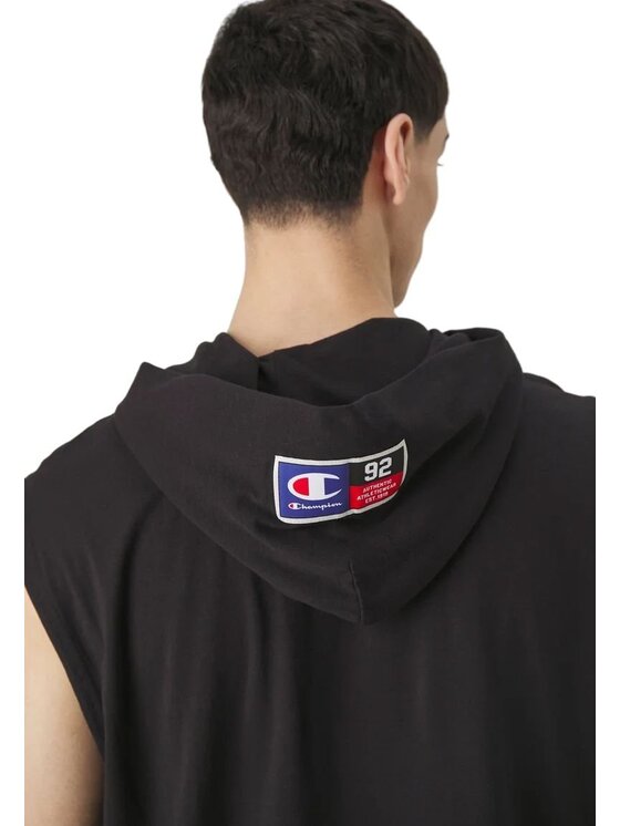 Champion Champion T-shirt SLEEVELESS HOODED T-SHIRT Nero Regular Fit