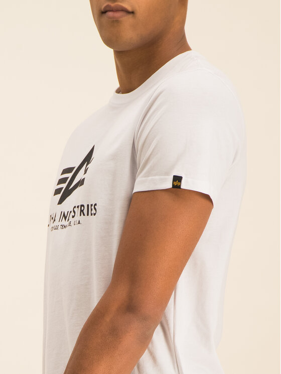 Alpha Industries Alpha Industries T-Shirt Basic 100501 Biały Regular Fit
