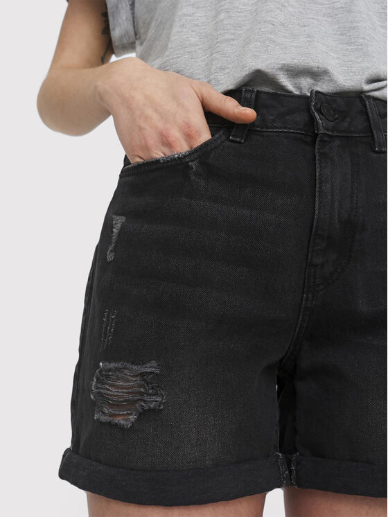 Noisy May Noisy May Jeansshorts Smiley 27010865 Schwarz Regular Fit