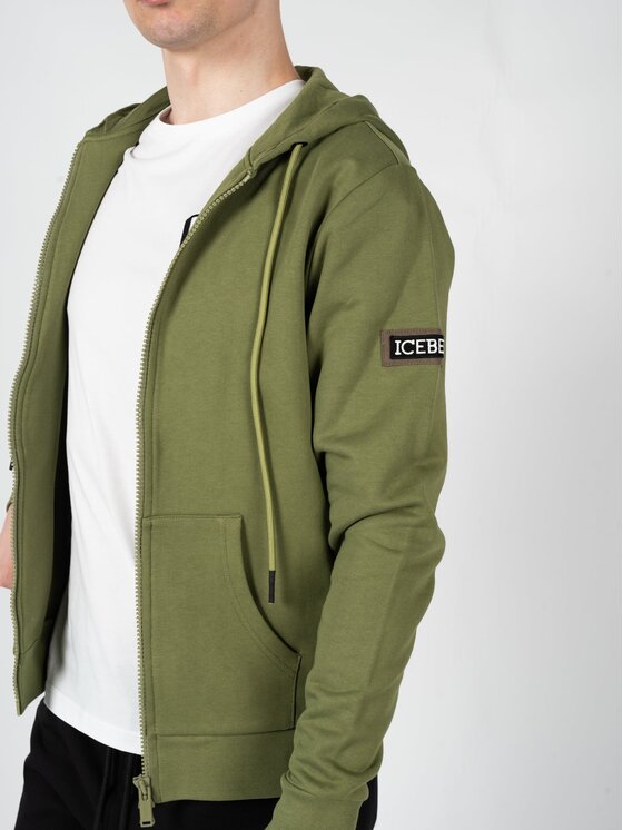 Iceberg Iceberg Μπλούζα E0726300 Χακί Regular Fit