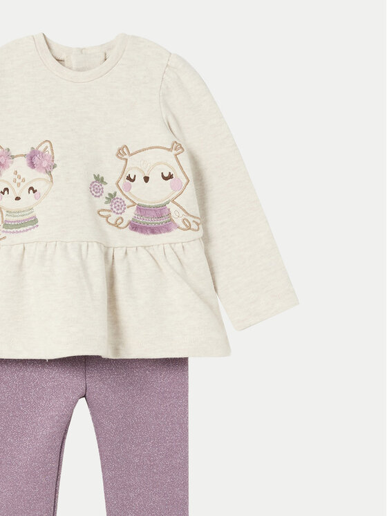 Mayoral Mayoral Set Sweatshirt und Leggings 2708 Violett Regular Fit