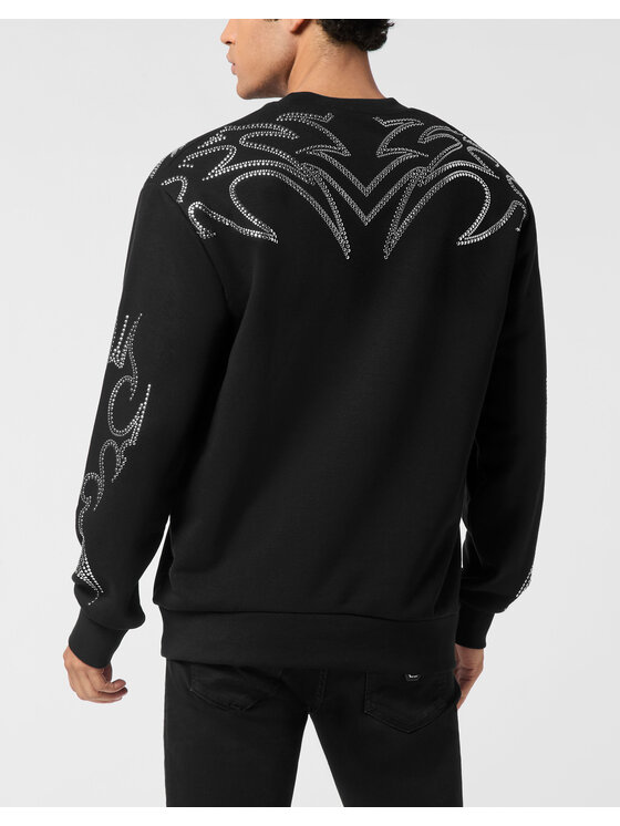 PHILIPP PLEIN PHILIPP PLEIN Bluza 25973 Czarny Regular Fit