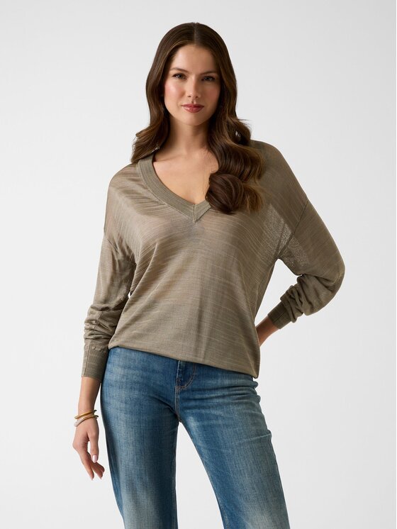 Guess Guess Svetr 182053 Béžová Classic Fit
