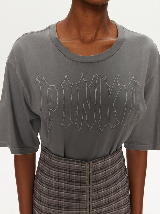 PINKO PINKO T-shirt Scanner 101704 A23W Grigio Relaxed Fit