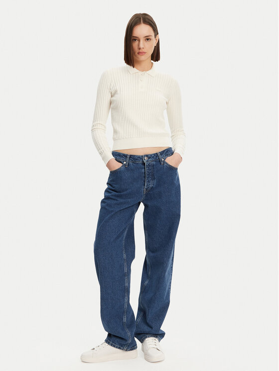Lacoste Lacoste Πουλόβερ AF9264 Εκρού Regular Fit