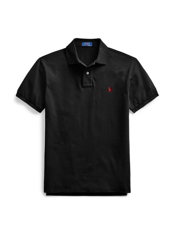 Polo Ralph Lauren Polo Ralph Lauren Polo marškinėliai Core Replen 710795080 Juoda Slim Fit