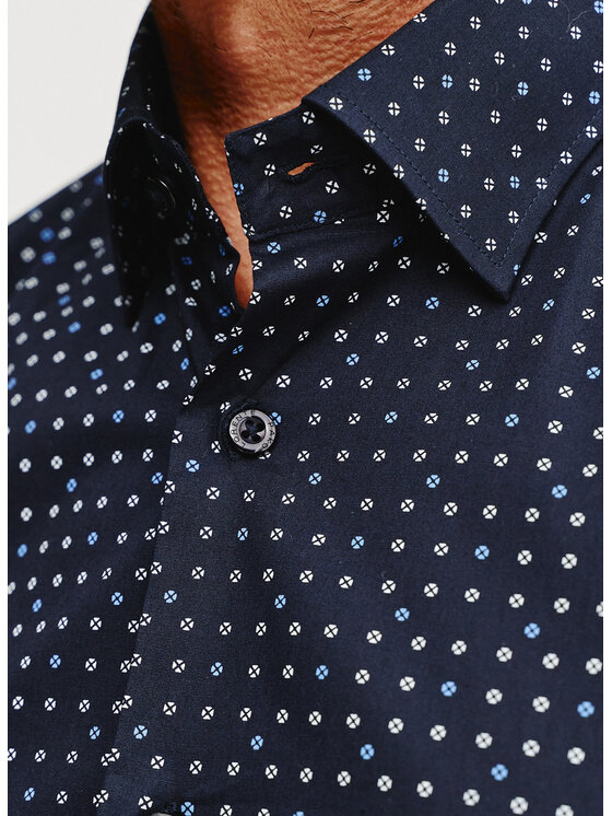 Pako Lorente Pako Lorente Koszula P25SF-1X-038 Granatowy Slim Fit