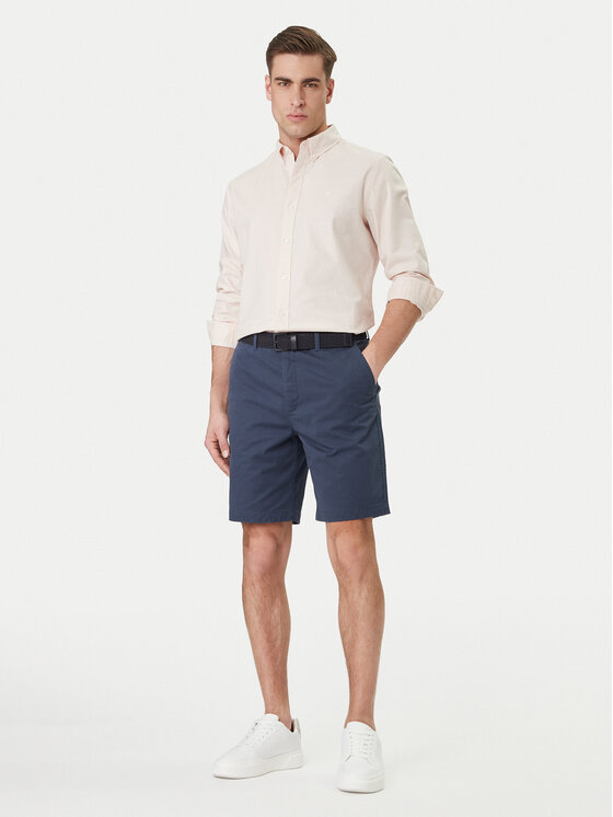Calvin Klein Jeans Calvin Klein Jeans Bavlnené šortky LV04RF617G Tmavomodrá Regular Fit