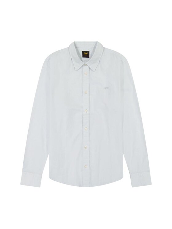 Lee Lee Koszula PATCH SHIRT 112363910 Biały Regular Fit