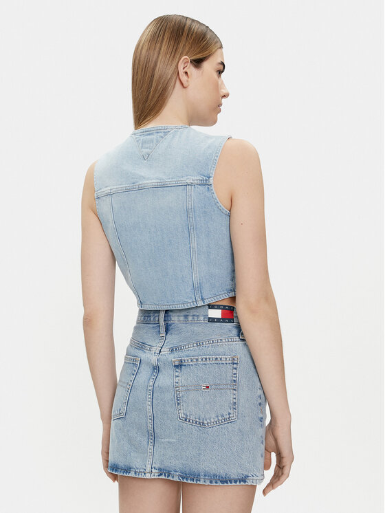 Tommy Jeans Tommy Jeans Telovnik DW0DW17684 Modra Regular Fit