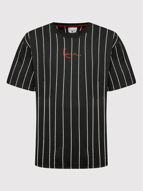 Karl Kani Tricou Signature Pinstripe 6030153 Negru Regular Fit