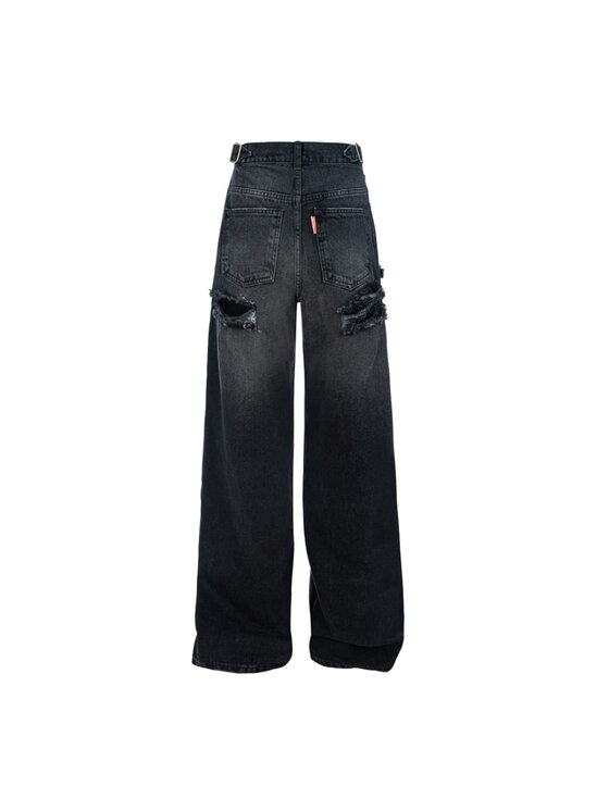 MissDenim MissDenim Spodnie damskie Baggy Czarny Boyfriend Fit