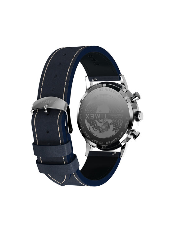 Timex Timex Zegarek Marlin® Chronograph TW2W99000 Srebrny