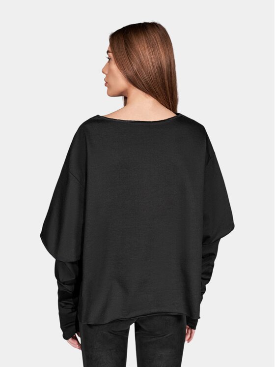 MADE BY SOCIETY MADE BY SOCIETY T-Shirt Masque Layered Black - T28018 Czarny Basic Fit