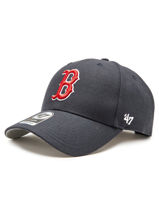 47 Brand Kapa s šiltom MLB Boston Red Sox Sure Shot Snapback 47 MVP BCWS-SUMVP02WBP-NY03 Mornarsko modra