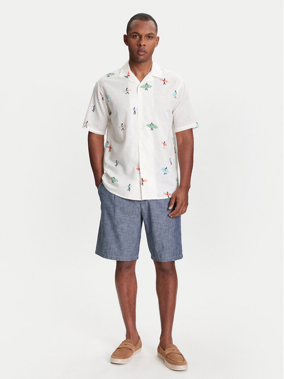 United Colors Of Benetton United Colors Of Benetton Koszula 5HPWUQ05B Beżowy Regular Fit