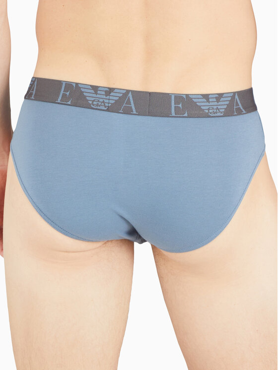 Emporio Armani Underwear Emporio Armani Underwear Súprava 3 kusov slipov 1117344F715 Modrá