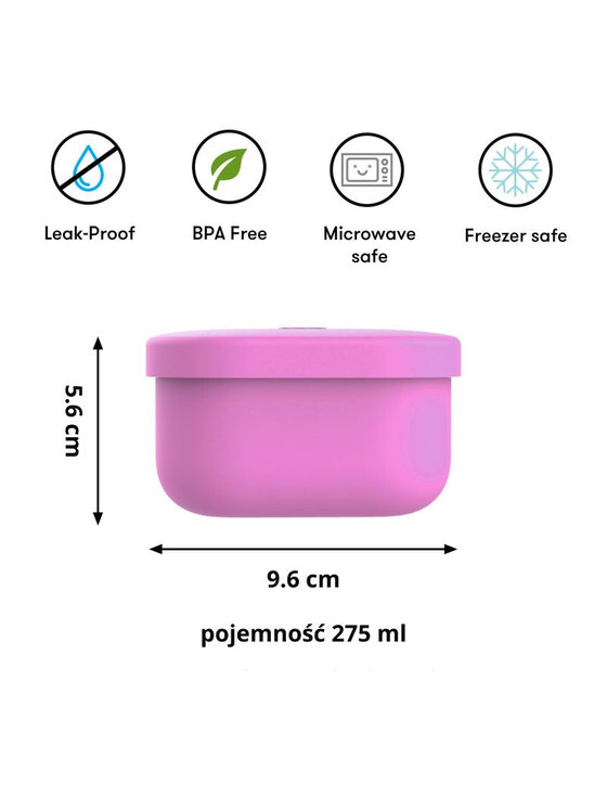 Omie Omie Pojemnik na żywność OmieSnack Różowy