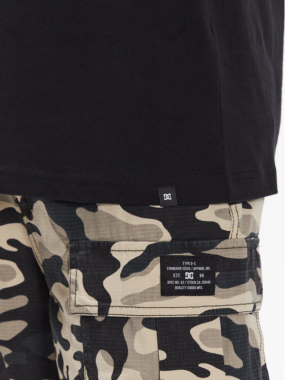 DC Shoes DC Shoes Tričko Jaakko Cubic ADYZT05260 Čierna Relaxed Fit