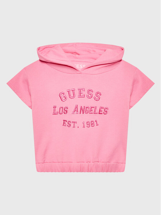 Guess Guess Суитшърт K3GQ00 KA6R3 Розов Regular Fit