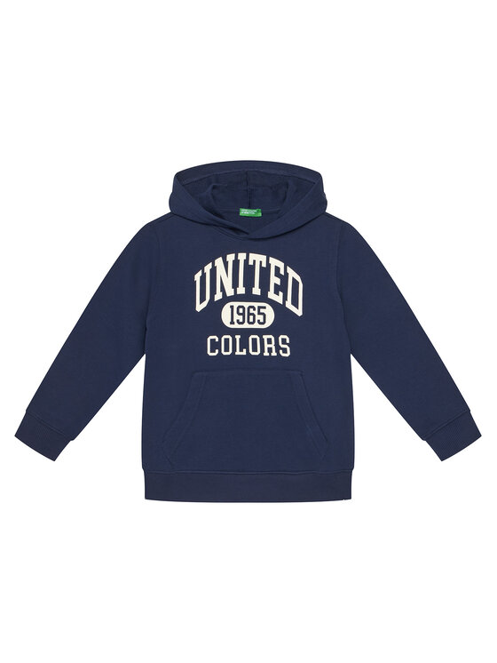 United Colors Of Benetton United Colors Of Benetton Felpa 3J68C203N Blu scuro Regular Fit