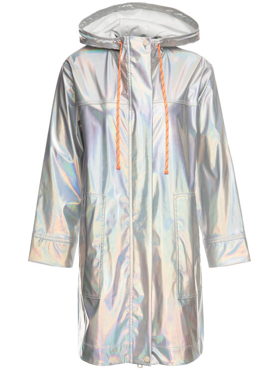 MAX&Co. MAX&Co. Prehodni plašč Digitale 69019920 Srebrna Regular Fit