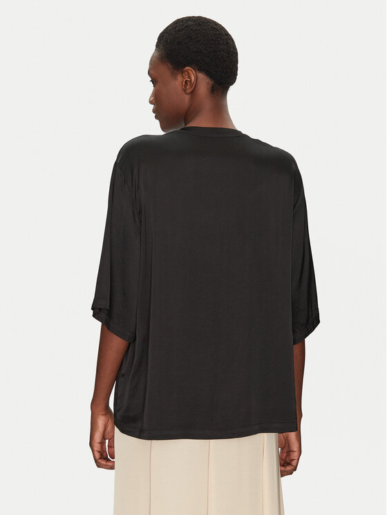 ViCOLO ViCOLO Μπλουζάκι TD0013 Μαύρο Relaxed Fit