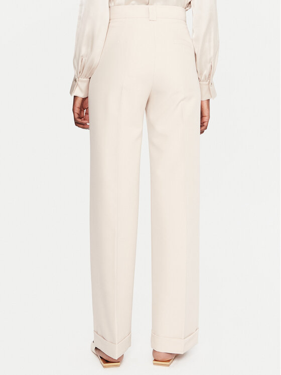 Maryley Maryley Штани з тканини 25IB563/43LA Бежевий Regular Fit
