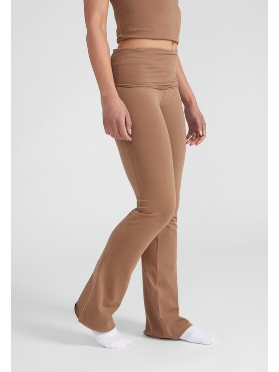 Style Republic Style Republic Legginsy Foldover Pants Brązowy Athletic Fit