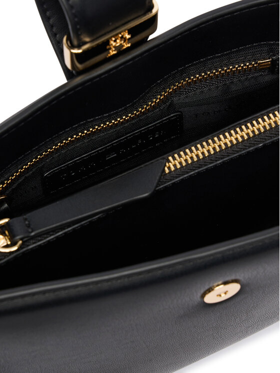 Tommy Hilfiger Tommy Hilfiger Дамска чанта Th Heritage Mini Satchel AW0AW18286 Черен