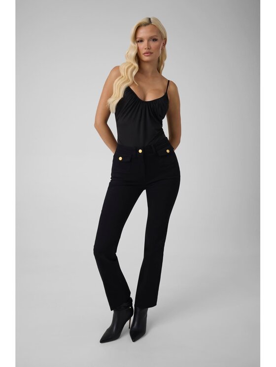 Guess Guess Spodnie materiałowe 184531 Czarny Classic Fit
