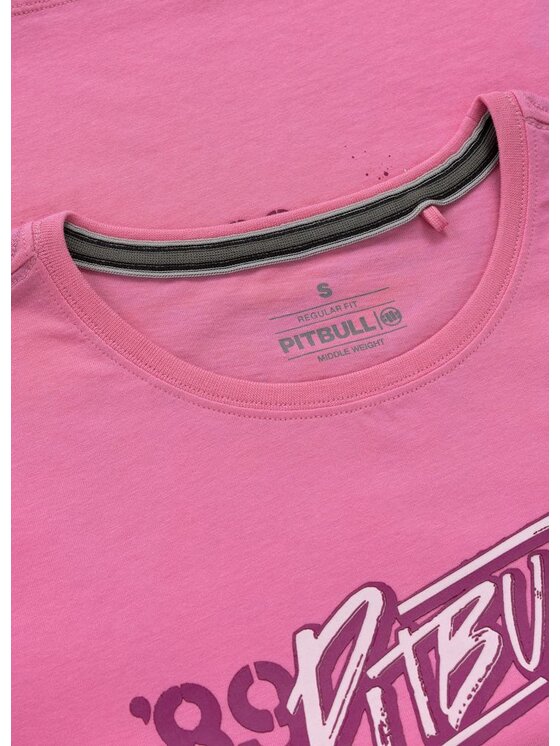 PITBULL PITBULL T-Shirt MC HEART Różowy Regular Fit