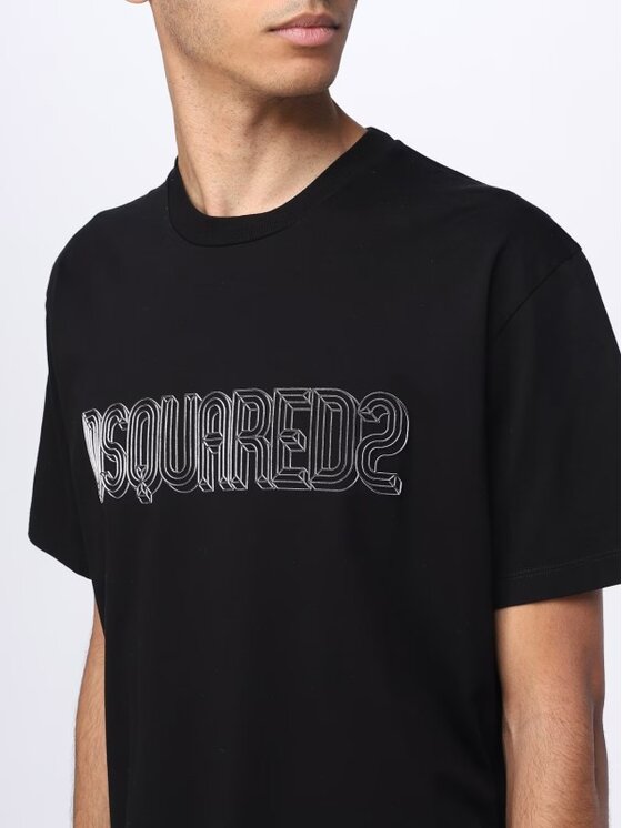 Dsquared2 Dsquared2 T-Shirt S74GD1161 S23009 Černá Regular Fit