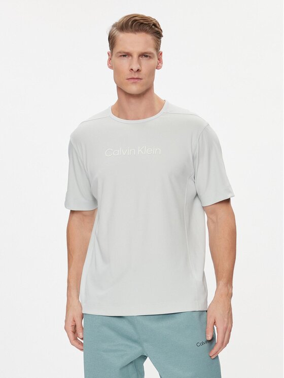 Calvin Klein Performance T-krekls 00GMS3K107 Pelēks Regular Fit