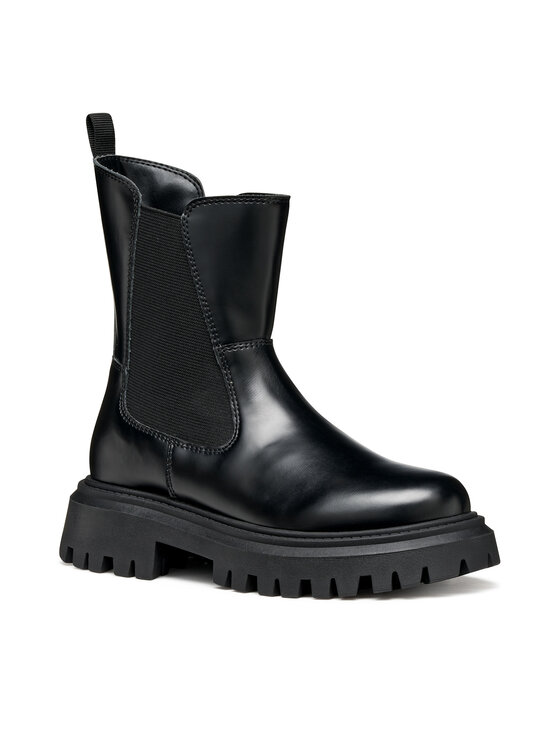 Geox Geox Schnürstiefeletten J Maquinnens J56M6D 0CNNH C9999 S Schwarz
