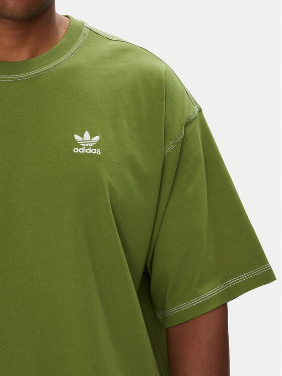 adidas adidas Marškinėliai Trefoil Essentials JX5245 Žalia Regular Fit