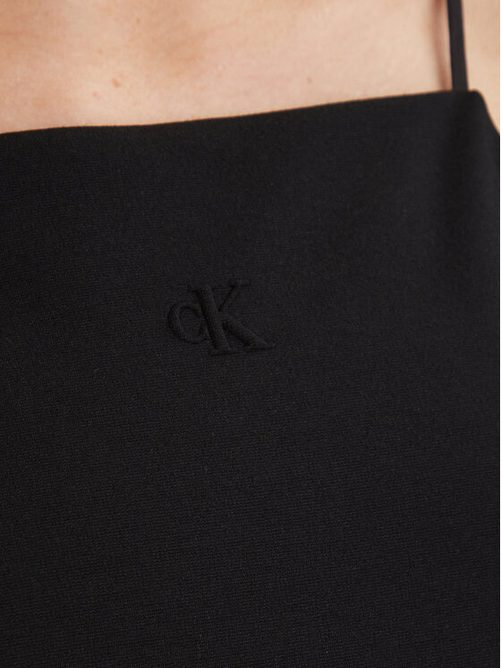Calvin Klein Jeans Calvin Klein Jeans Top Ponte LV044F206G Černá Slim Fit