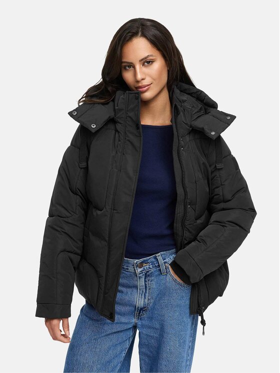 Navahoo Navahoo Kurtka zimowa Zauberlicht Czarny Regular Fit