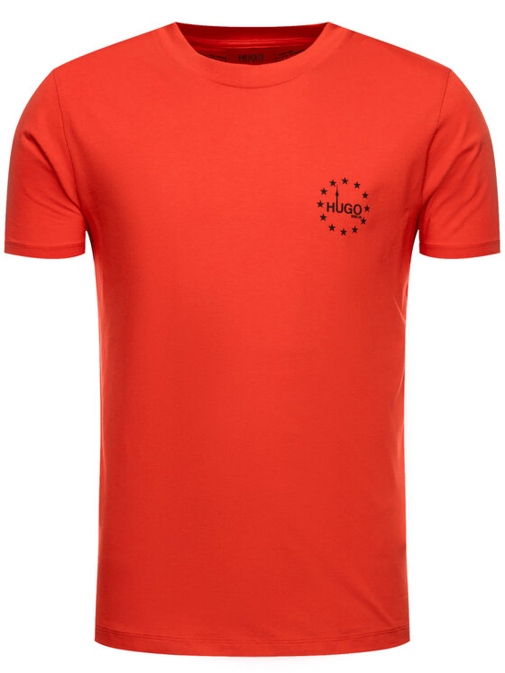 Hugo Hugo T-Shirt Dauber 50421646 Czerwony Regular Fit
