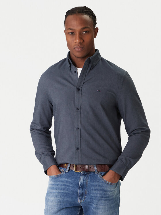 Tommy Jeans Cămașă DM0DM22836 Bleumarin Regular Fit