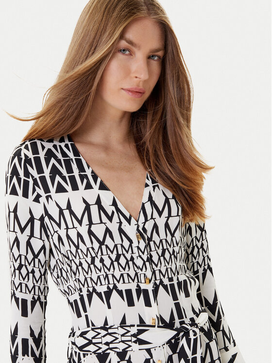 Marciano Guess Marciano Guess Sukienka koszulowa 5YGK47 7352A Biały Regular Fit