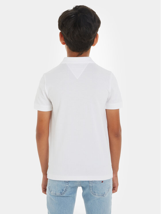 Tommy Hilfiger Tommy Hilfiger Tricou polo Flag KB0KB09103 Alb Regular Fit
