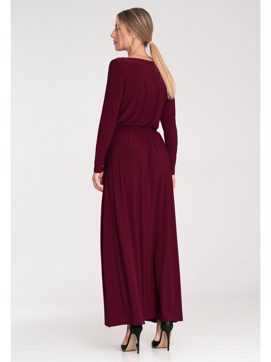FIGL FIGL Φόρεμα κοκτέιλ M1052 Μπορντό Classic Fit