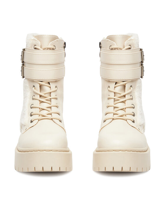 DeeZee DeeZee Schnürschuhe 13123-2 Écru