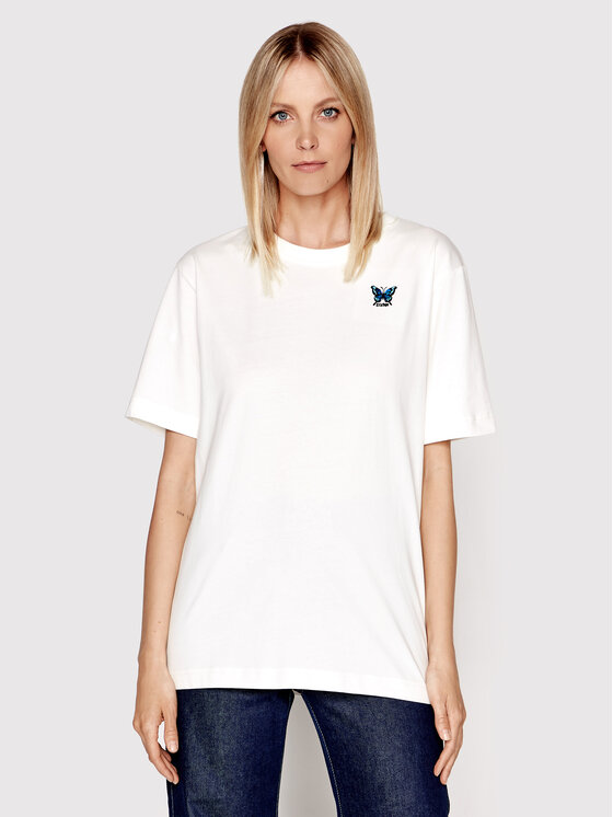 Silvian Heach Silvian Heach T-Shirt Kaisa PGP22373TS Bílá Oversize