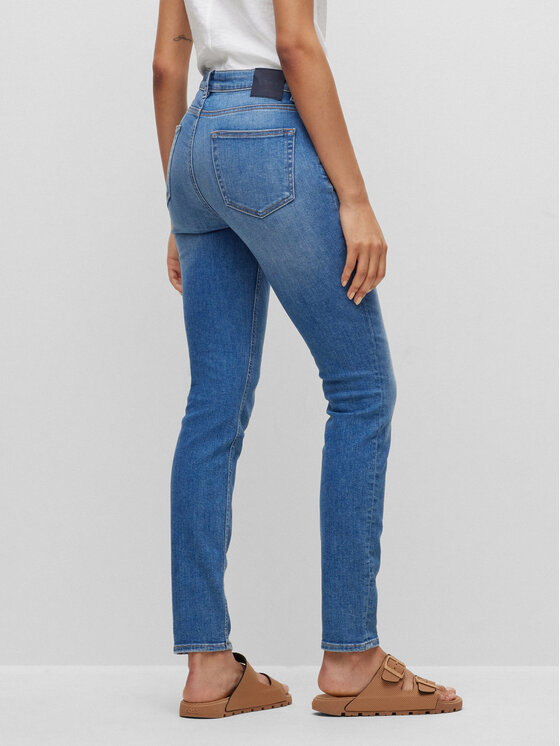 Boss Jeans hlače 50492769 Modra Slim Fit