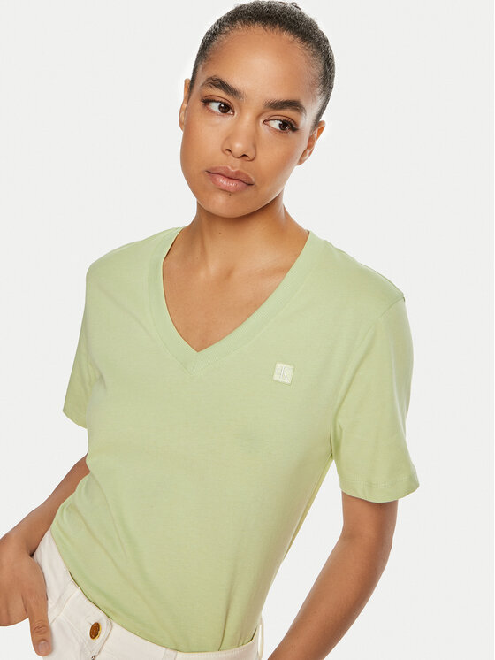 Calvin Klein Jeans Calvin Klein Jeans T-krekls Embro Badge J20J222560 Zaļš Regular Fit