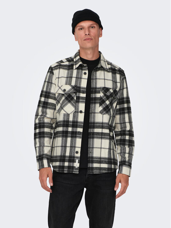 Only & Sons Only & Sons Camicia 22026313 Grigio Loose Fit