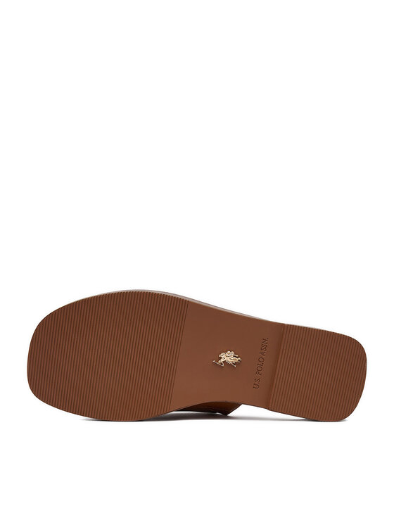 U.S. Polo Assn. U.S. Polo Assn. Чехли EO-MARINA003W/6Y1 Кафяв